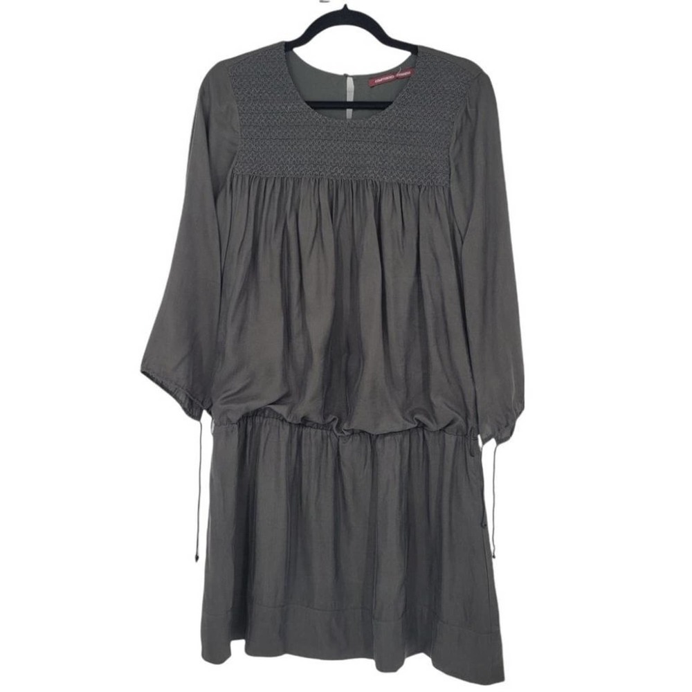 Comptoir Des Cotonniers Pleated Drop Waist Dress Sz S